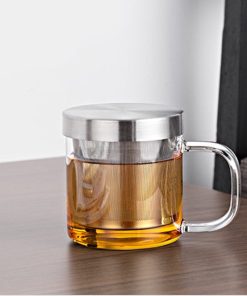 لیوان دمنوش ساز درب استیل